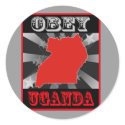 Obey Uganda stickers