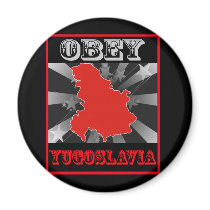 Obey Yugoslavia magnets by coolcountry Obey Yugoslavia magnets