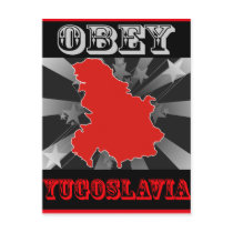 Obey Yugoslavia postcards
