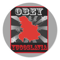 Obey Yugoslavia stickers by coolcountry Obey Yugoslavia stickers