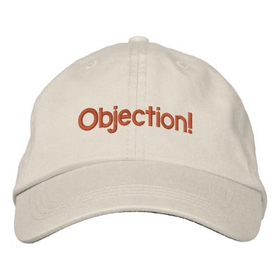 Objection hat embroidered hat Objection hat embroidered hat