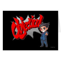 Objection! Phoenix Wright Chibi Cards