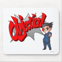 Objection! Phoenix Wright Chibi mousepads