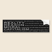Objectivism Bumper Sticker