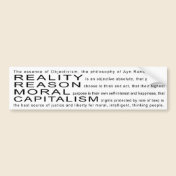 Objectivism Bumper Sticker