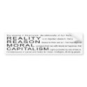 Objectivism Bumper Sticker bumper stickers