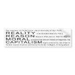 Objectivism Bumper Sticker bumper stickers