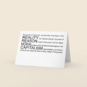 Objectivism Greeting Card