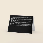 Objectivism Greeting Card