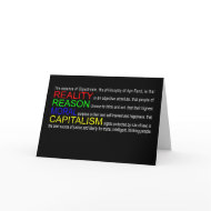 Objectivism Greeting Card card