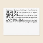 Objectivism Postcard