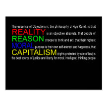 Objectivism Postcard