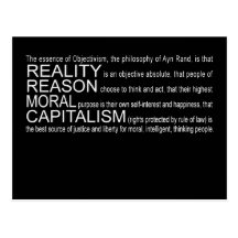 Objectivism Postcard
