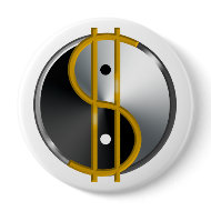 Objectivist Yin/Yang buttons button