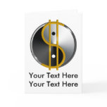 Objectivist Yin/Yang greeting card