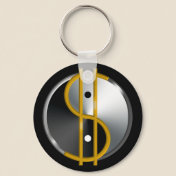 Objectivist Yin/Yang  keychain