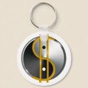 Objectivist Yin/Yang  keychain