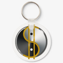 Objectivist Yin/Yang  keychain