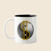 Objectivist Yin/Yang  mugs