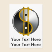 Objectivist Yin/Yang postcard