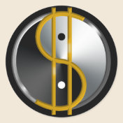 Objectivist Yin/Yang  stickers