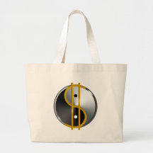 Objectivist Yin/Yang  tote Tote Bags