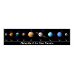 Obliquity of the Nine Planets