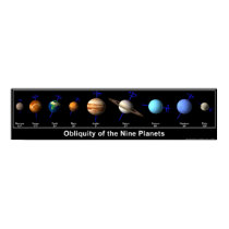 Obliquity of the Nine Planets posters