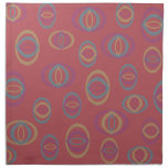 Oblong Circles Contemporary Napkins