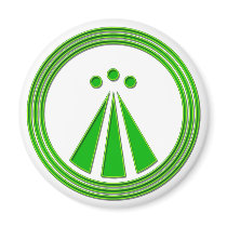OBOD Symbol Neon Green magnets by johnpryor2000 OBOD Symbol Neon Green magnets