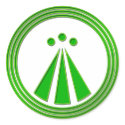 OBOD Symbol Neon Green stickers by johnpryor2000 OBOD Symbol Neon Green stickers