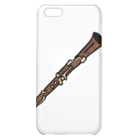 Oboe Abstract Brown Graphic Image Music Design iPhone 5C Cases
