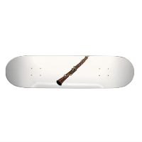 Oboe Abstract Brown Graphic Image Music Design Skate Board Deck