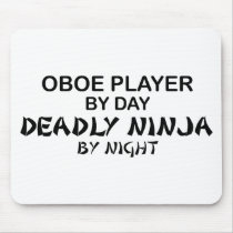 Oboe Deadly Ninja by Night Mouse Pad