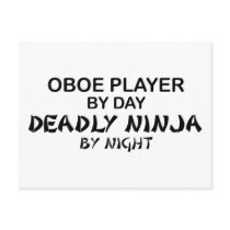 Oboe Deadly Ninja by Night Post Card