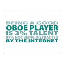 Oboe Player 3% Talent Post Cards