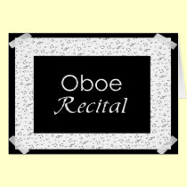 Oboe Recital cards by dndartstudio Oboe Recital cards