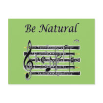 Oboists Know How to B Natural postcards by Stefanie_Rski Oboists Know How to B Natural postcards