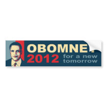 Obomney for president 2012 bumper stickers