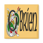 O'Brien Celtic Dragon Magnet