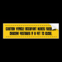 Obscene Driving Gestures bumper stickers