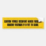 Obscene Driving Gestures Bumper Sticker