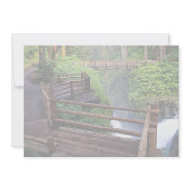 Observation deck and footbridge, Washington, U.S.A Custom Announcements