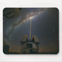 Observing the Milky Way using the Laser Guide Star Mouse Pads