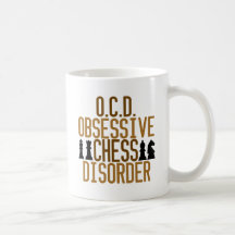 Obsesionado con ajedrez tazas