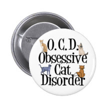 Obsessive Cat Disorder Buttons
