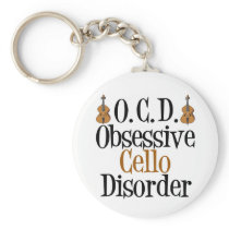 Obsessive Cello Disorder Keychain