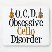 Obsessive Cello Disorder Mouse Pads