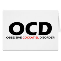 Obsessive Cockatiel Disorder cards by Obsessions Obsessive Cockatiel Disorder cards