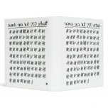 Obsessive Compulsive Disorder OCD Tally binders